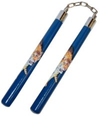 Nunchaku Blue with Tiger