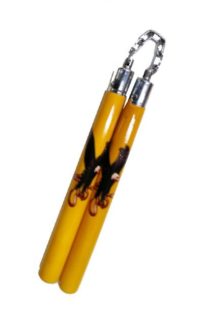 Nunchaku Yellow with Eagle print