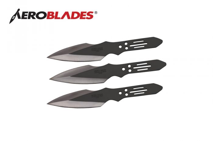 Aeroblades 3 Piece Thunder Bolt Throwing Knive Set 6.5″ - Giri Martial ...