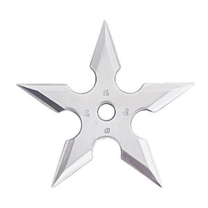 5 Point Chrome Throwing Star 4″ - Giri Martial Arts Supplies