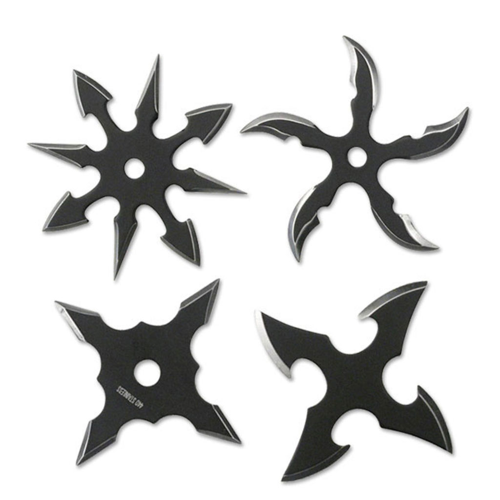 Perfect Point Black Throwing Star Set 2.5″ - Giri Martial Arts Supplies