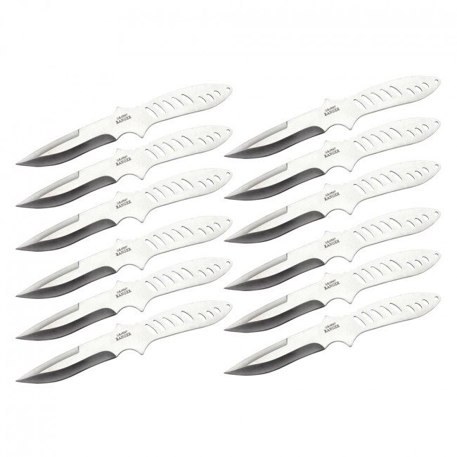 Aeroblades 12 Piece Ranger Throwing Knife Set 9″ Giri Martial Arts