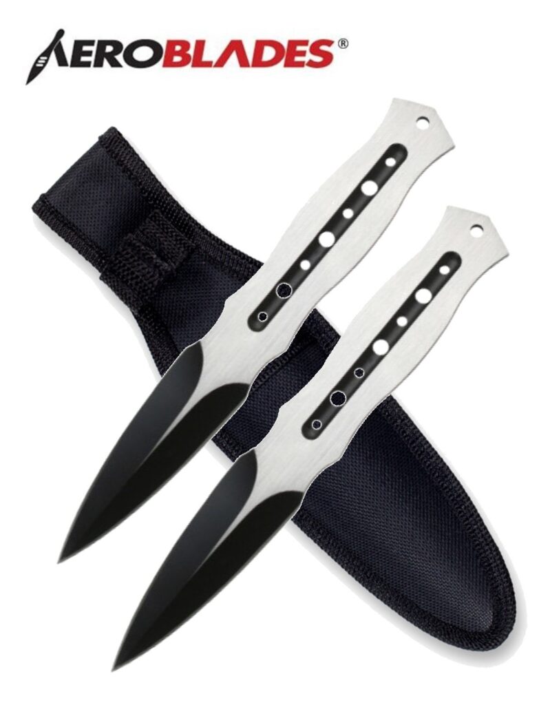 Aeroblades 2 Piece Two-Tone Throwing Knife Set 7.5″ - Giri Martial Arts ...